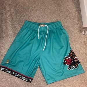 Retro Memphis Grizzlies basketball shorts